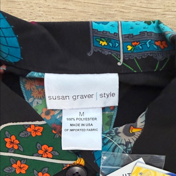 Susan Graver asian inspired Multicolor Jacket - Picture 2 of 5